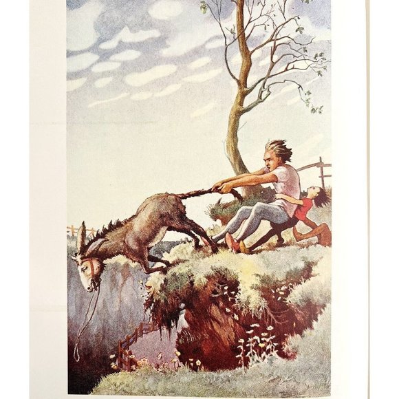 1988 Aesop's Fables Fairy Tales Illustrated First Longmeadow Edition HC SSVINHC - Picture 3 of 9